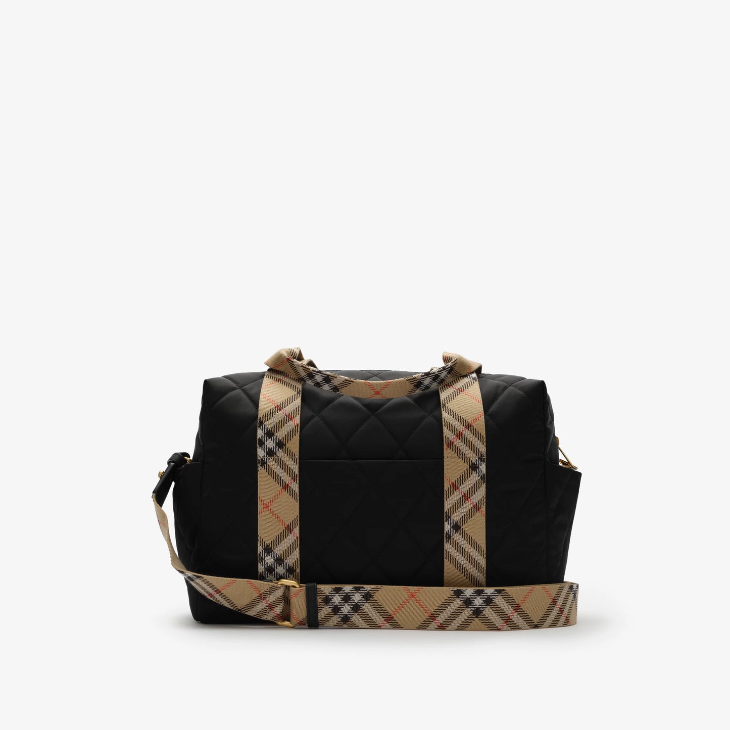 Check Trim Quilted Nylon Baby Changing Bag 8126771