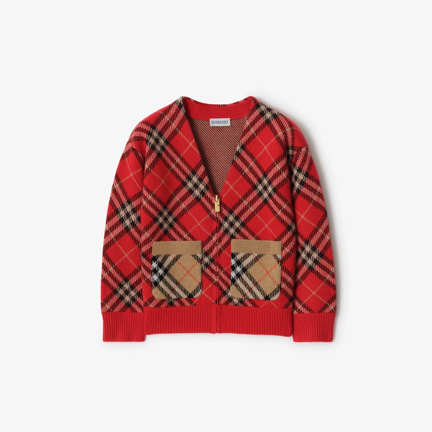 Check Wool Cardigan 8118412