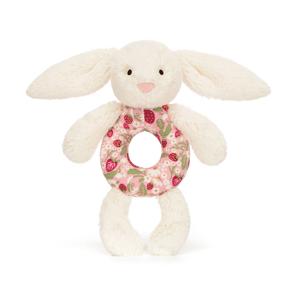 Blossom Cream Bunny 'Berry'Ring Rattle