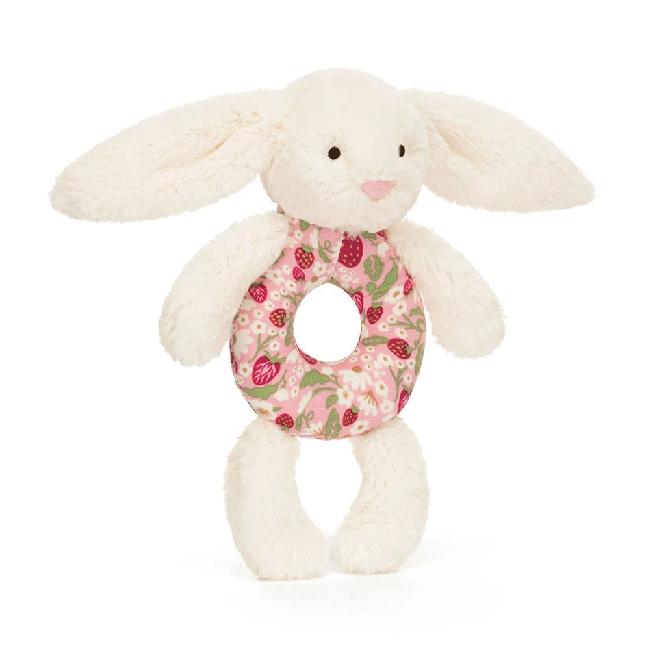 Blossom Cream Bunny 'Berry'Ring Rattle