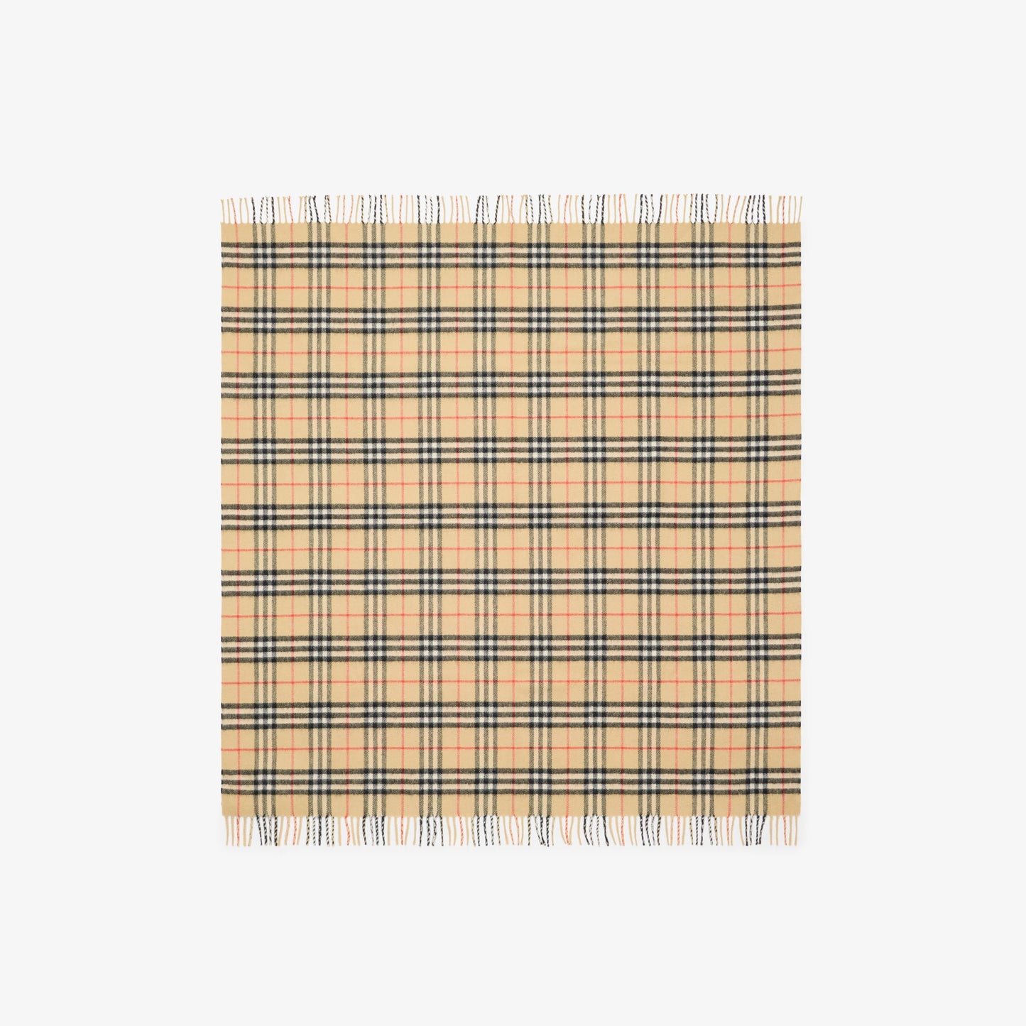 Check Wool Baby Blanket