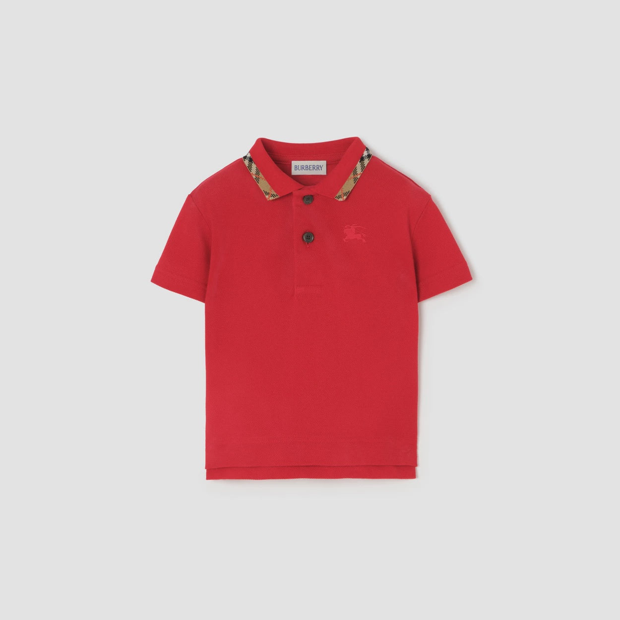 Check Collar Cotton Polo Shirt 8132234