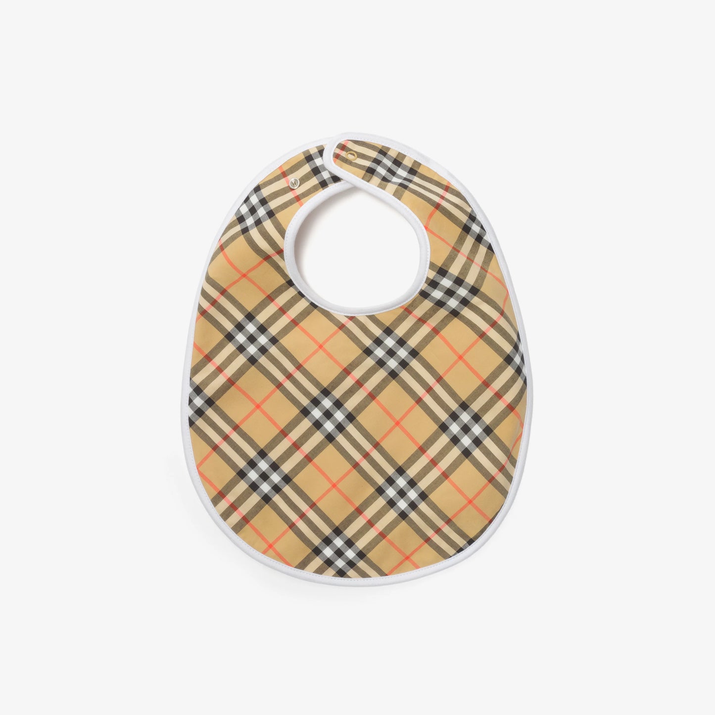Check Cotton Three-piece Bib Set