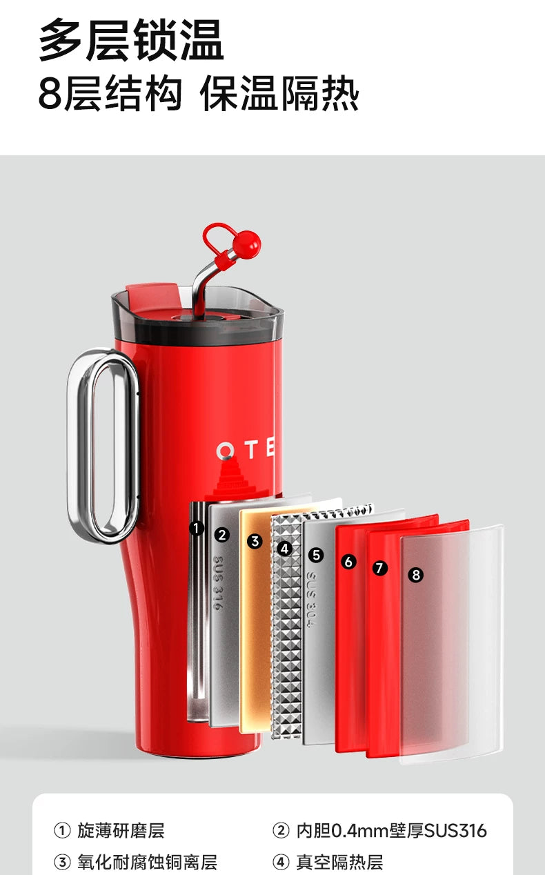 OTE Insulated Straw Cup 1.2L