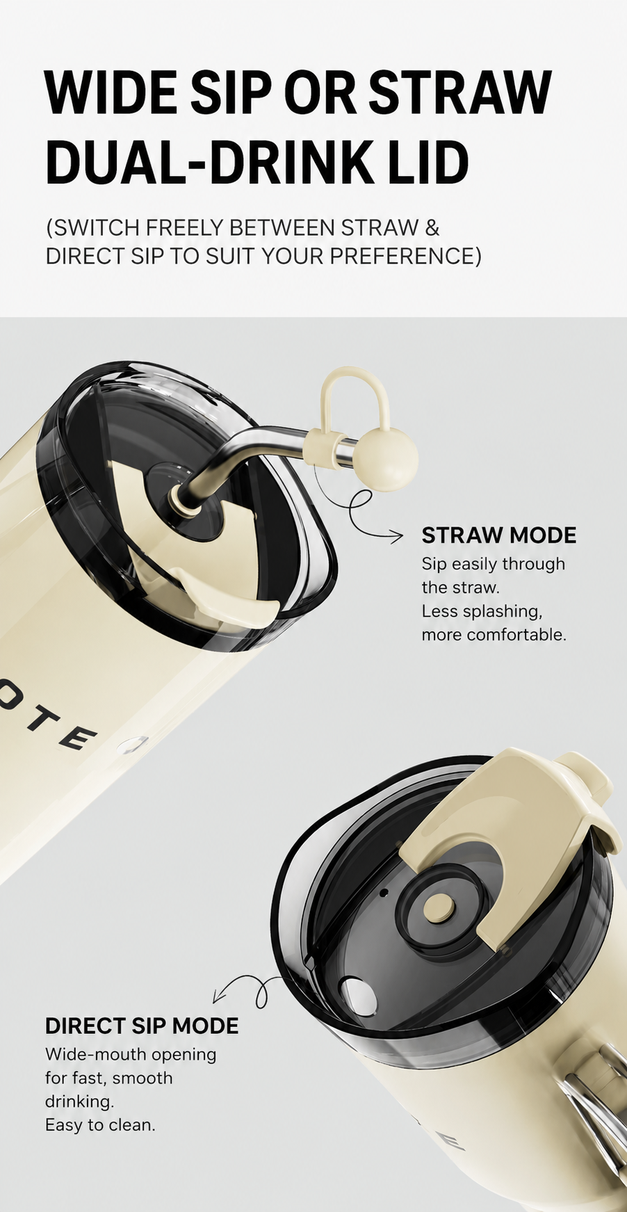 OTE Insulated Straw Cup 1.2L