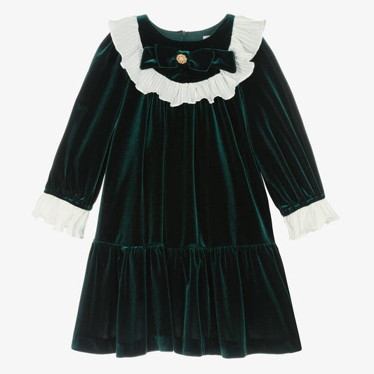 Patachou Kids Girl Party Emerald Dress