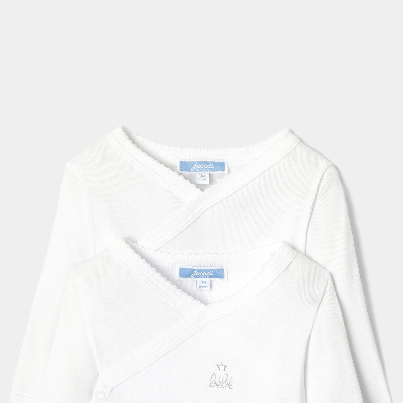 Baby set of 2 long-sleeved bodysuits