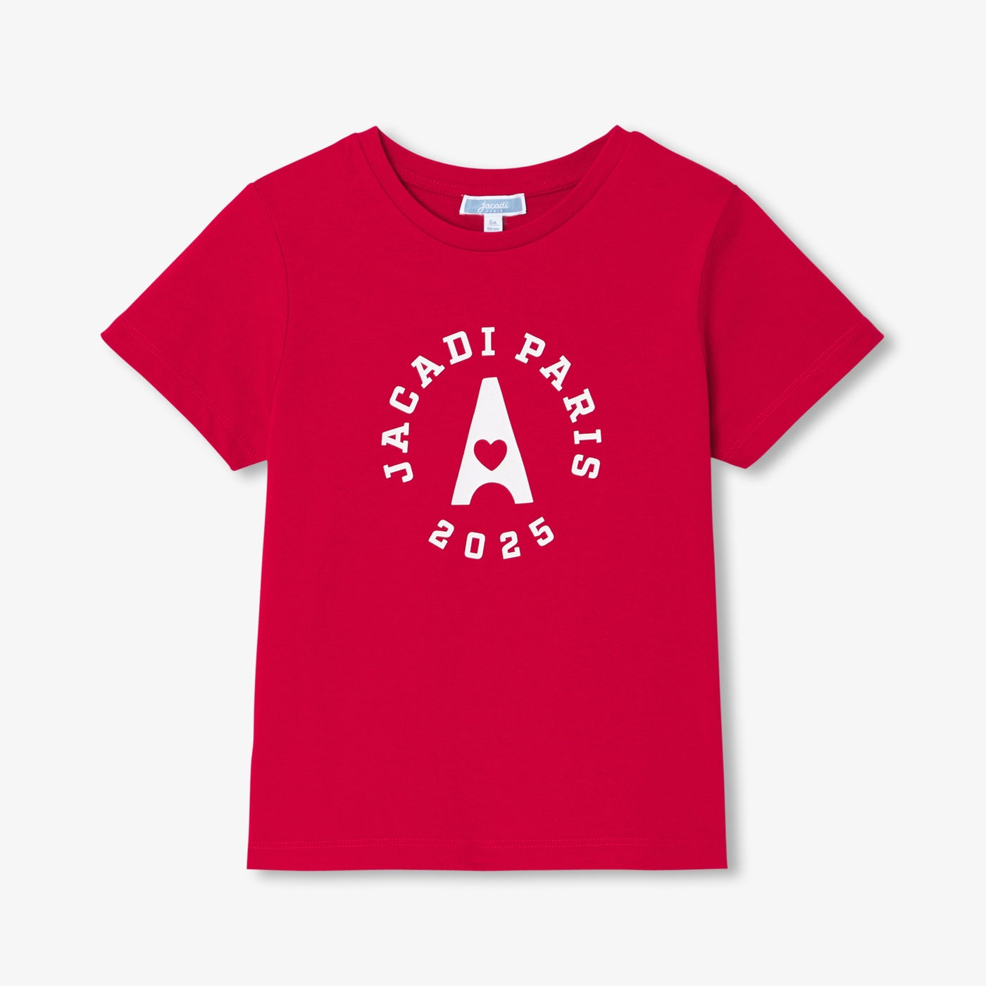Girl cotton T-shirt - brick red