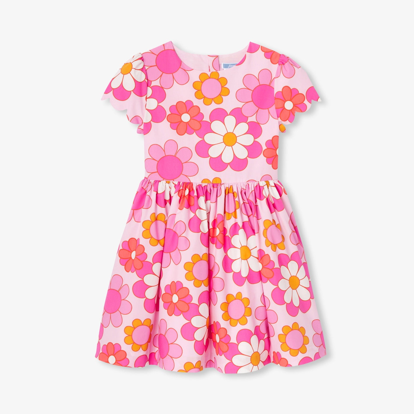 Girl floral dress - pink/multicolour