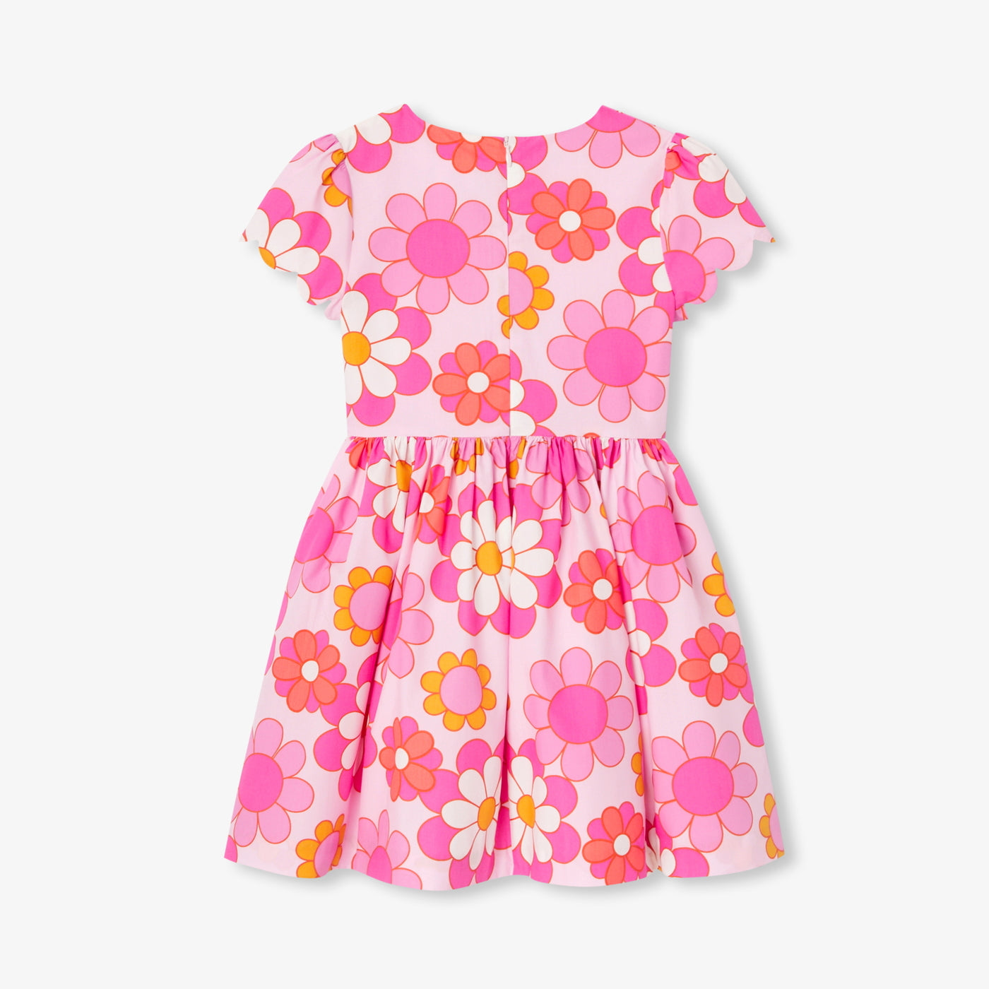 Girl floral dress - pink/multicolour