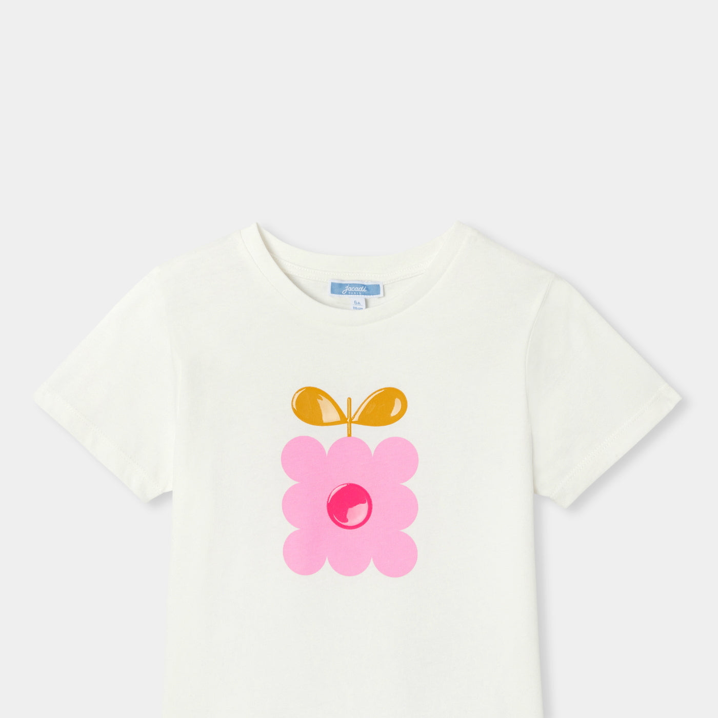 Girl jersey T-shirt - jacadi soft white