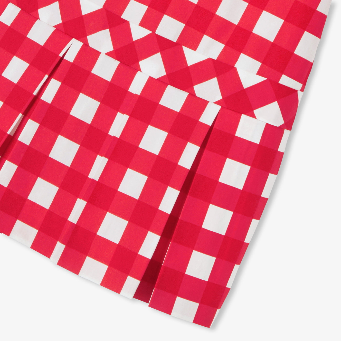 Baby girl Gingham dress - white/red