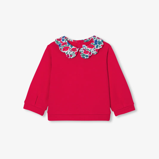 Baby girl fleece sweater