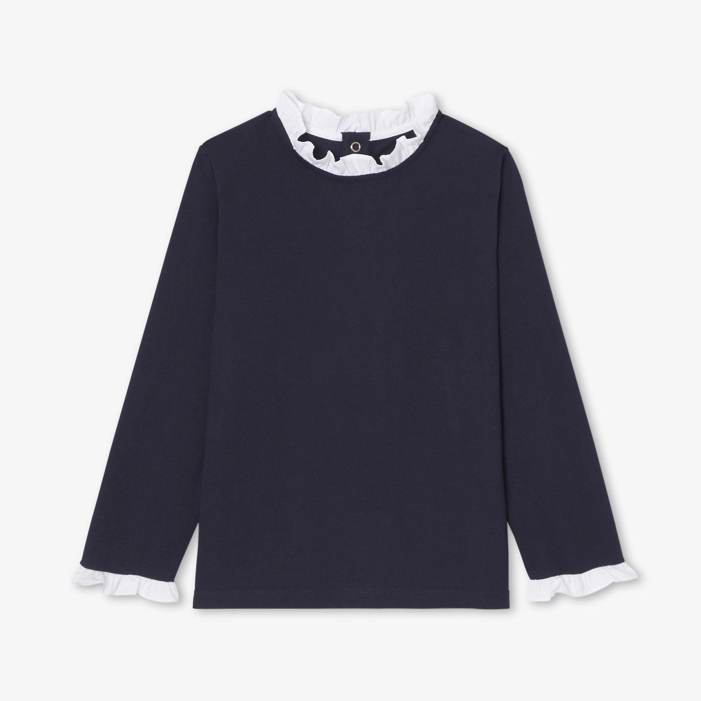 Girl long-sleeved T-shirt - jacadi navy