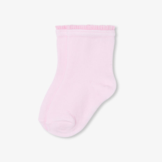 Baby girl ruffled socks - jacadi pale pink