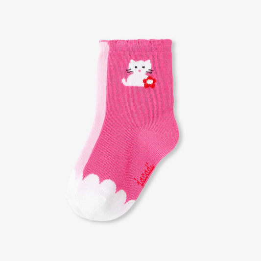 Baby girl duo of socks - white/pink