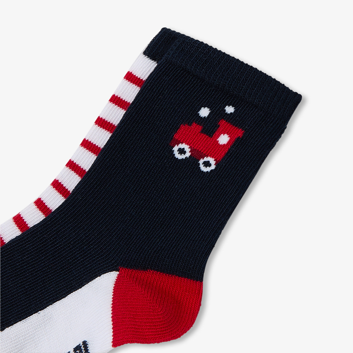 Baby boy duo of socks - blue/red