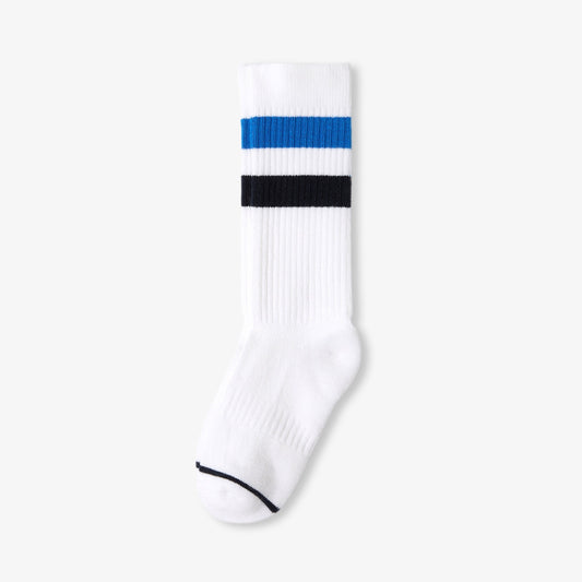 Boy sports socks - white/blue