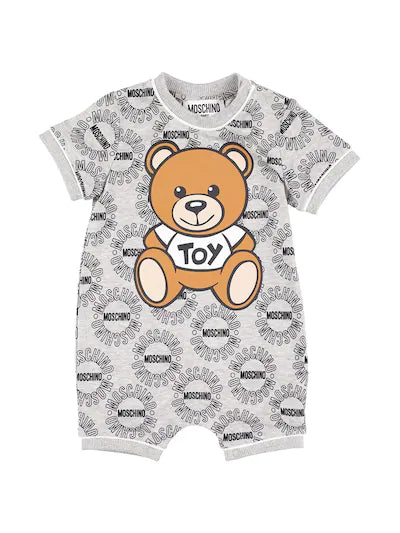 Moschino Allover Toy Bear Logo Romper