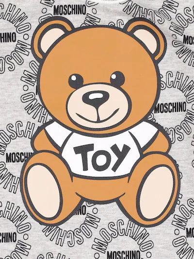 Moschino Allover Toy Bear Logo Romper