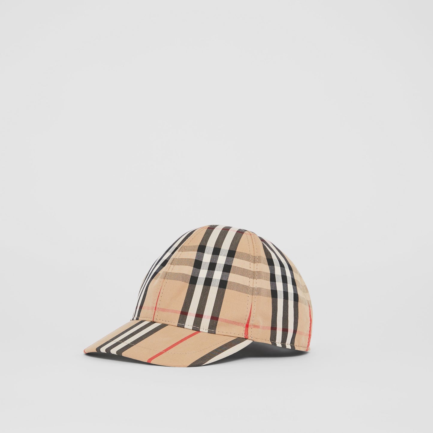 Burberry Vintage Check and Icon Stripe Baseball Cap