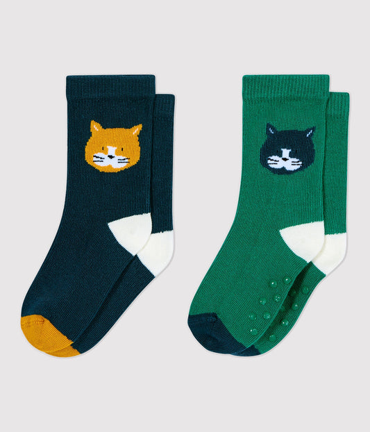 Petit Bateau 2-Pack Socks Cat