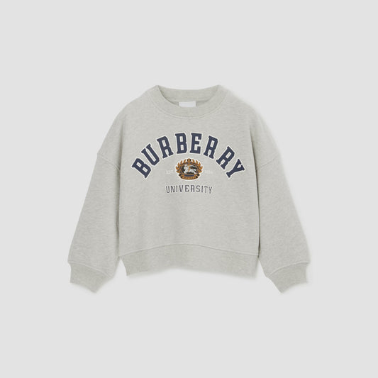 Burberry College Graphic Cotton Sweatshirt