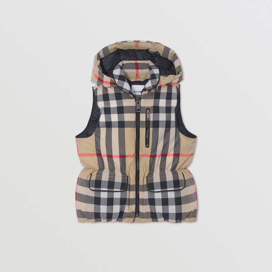 Burberry Down-filled Check Recycled Polyester Gilet