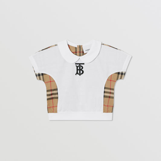 Burberry Baby Peter Pan Collar T-Shirt