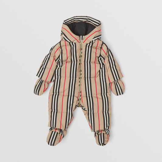 Burberry Stripe Nylon Puffer Suit