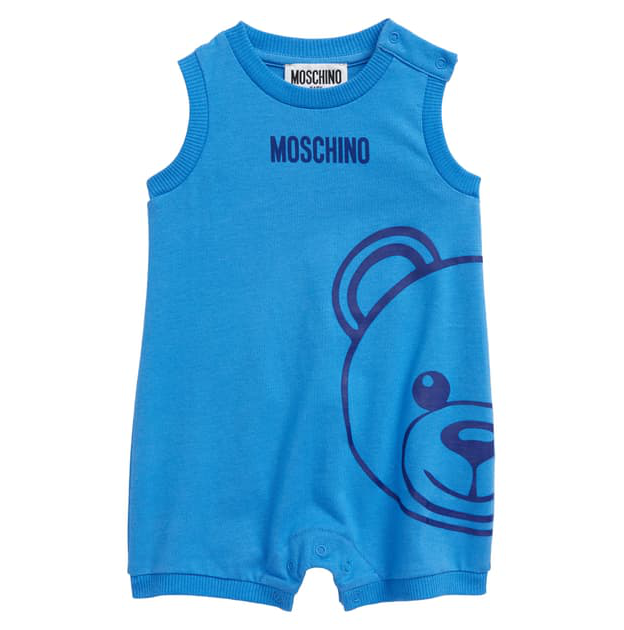 Moschino Blue Baby Romper Gift Box