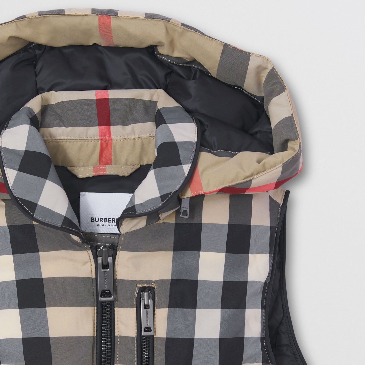 Burberry Down-filled Check Recycled Polyester Gilet