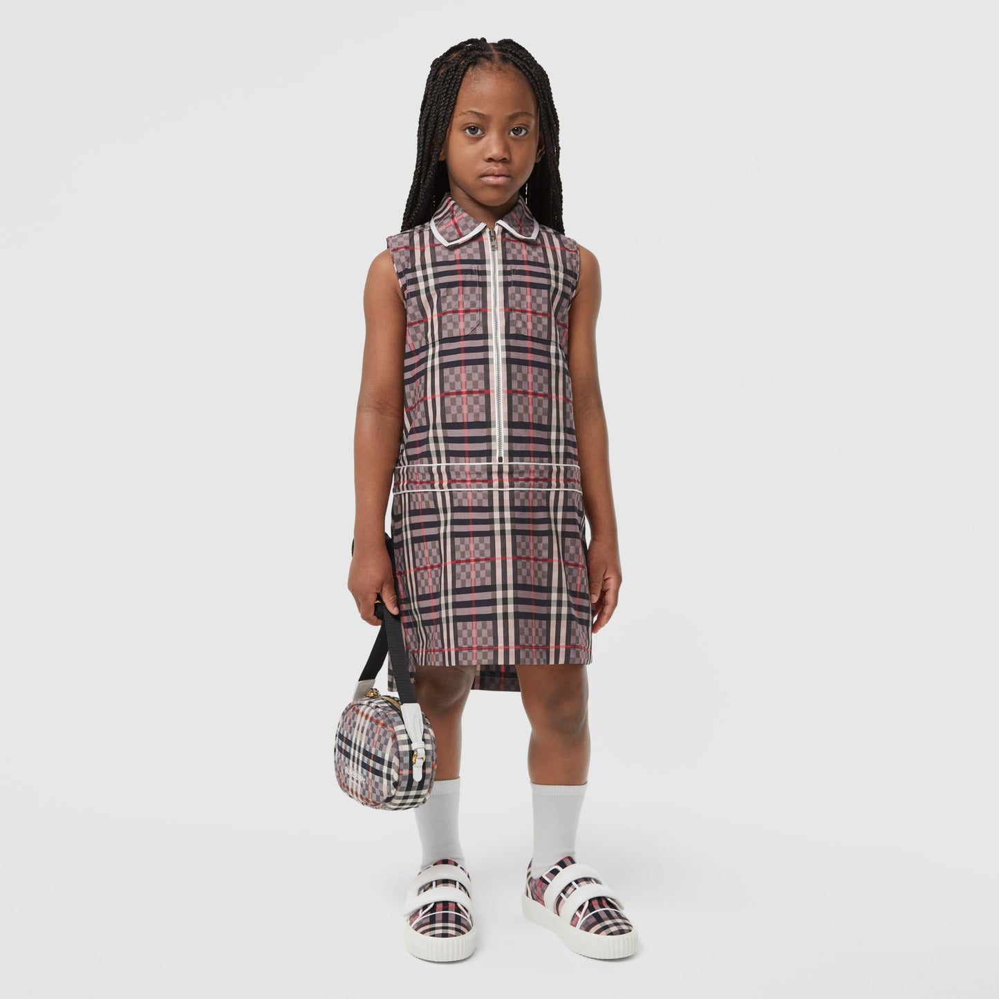 Burberry Chequerboard Stretch Cotton Dress