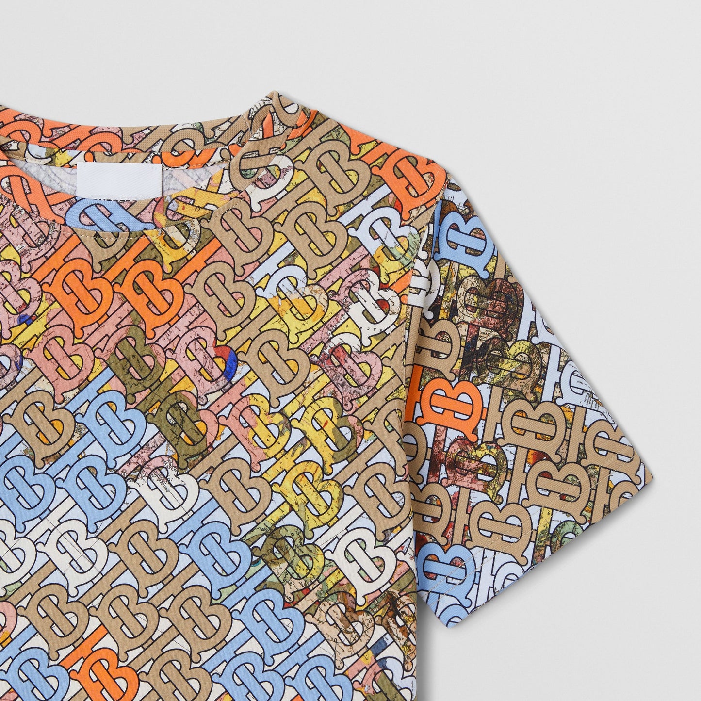 Burberry Monogram Map Print Cotton T-shirt