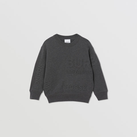 Burberry Grey Horseferry Print Sweatshirt