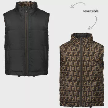 Fendi Unisex Reversible FF Logo Vest