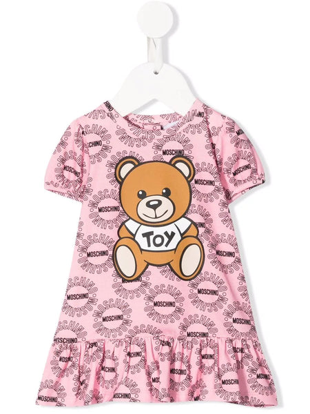 Moschino Toy Bear Logo Baby Girl Dress