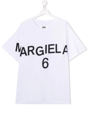 Maison Margiela Kids White Logo Tshirt