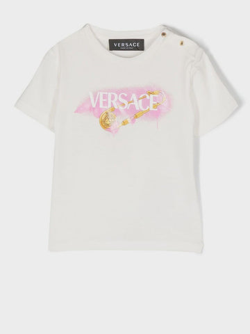 Versace Gold Pin Logo Tshirt