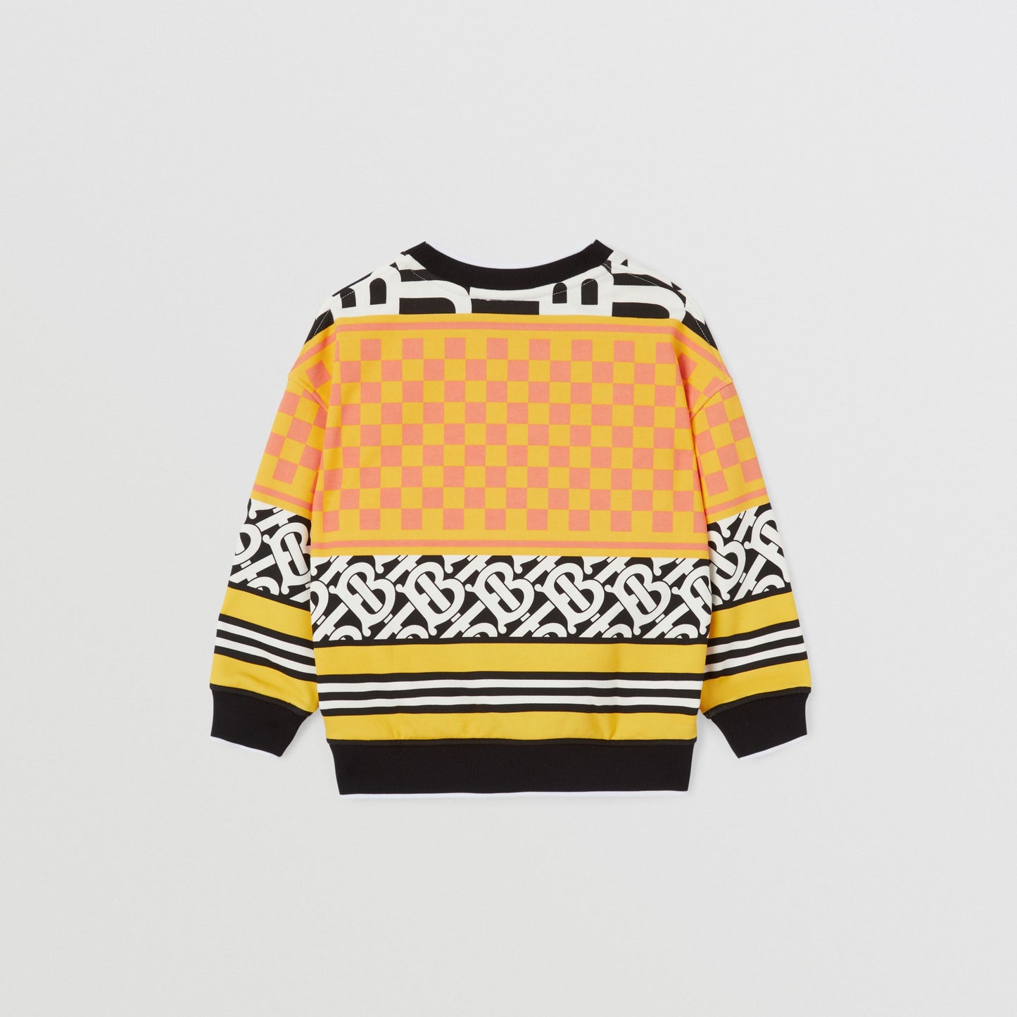 Burberry Orange Montage Print Sweatshirt