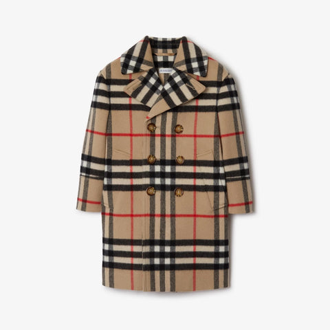 KB6 Check Wool Cashmere Coat