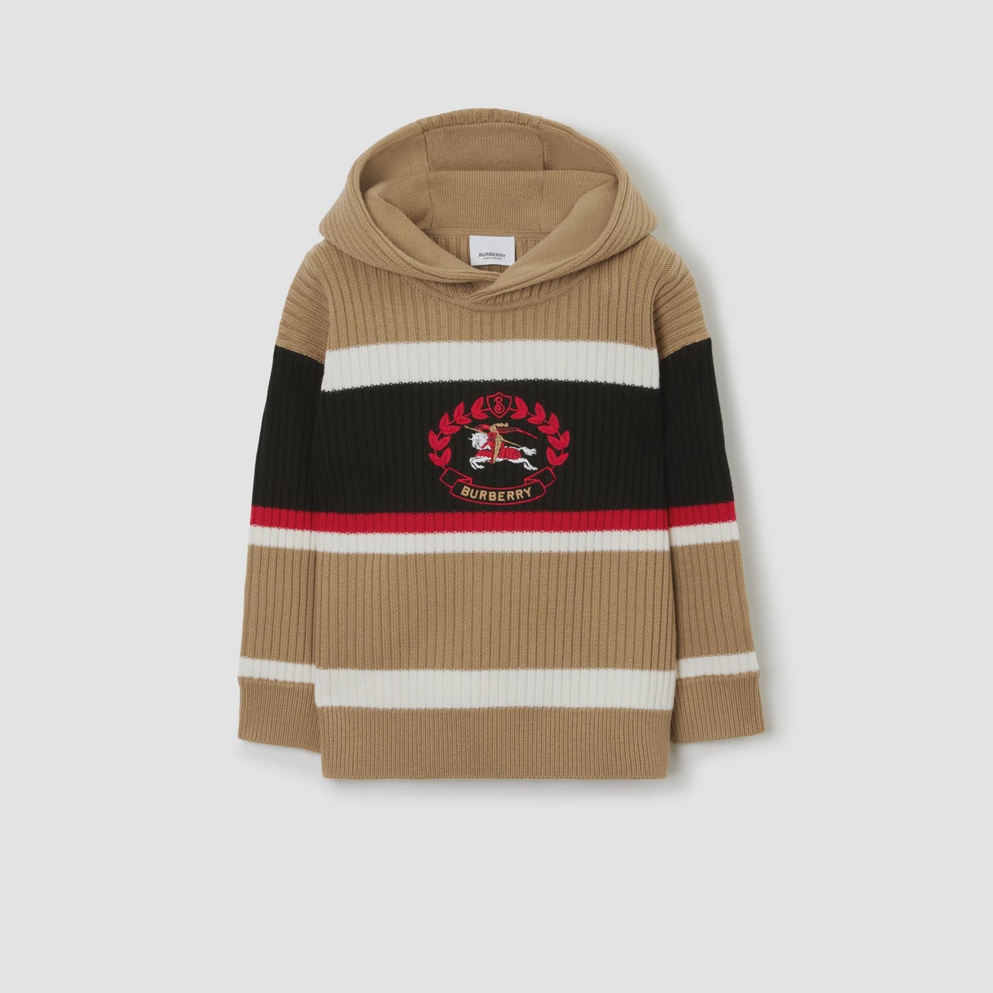 Burberry Embroidered EKD Wool Hoodie