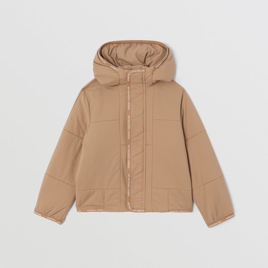 Burberry Logo Tape Nylon Hooded Jacket