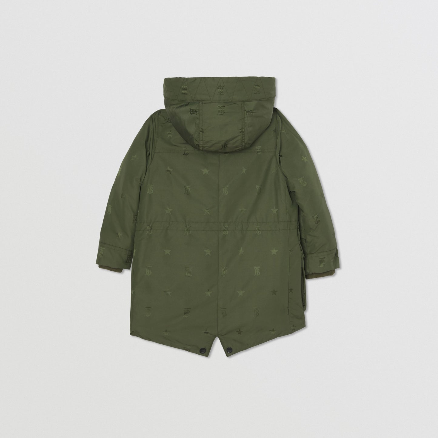 Burberry Star and Monogram Motif Nylon Parka Coat