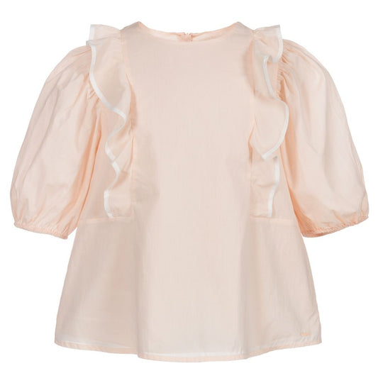 Chloe Logo Ruffle Blouse