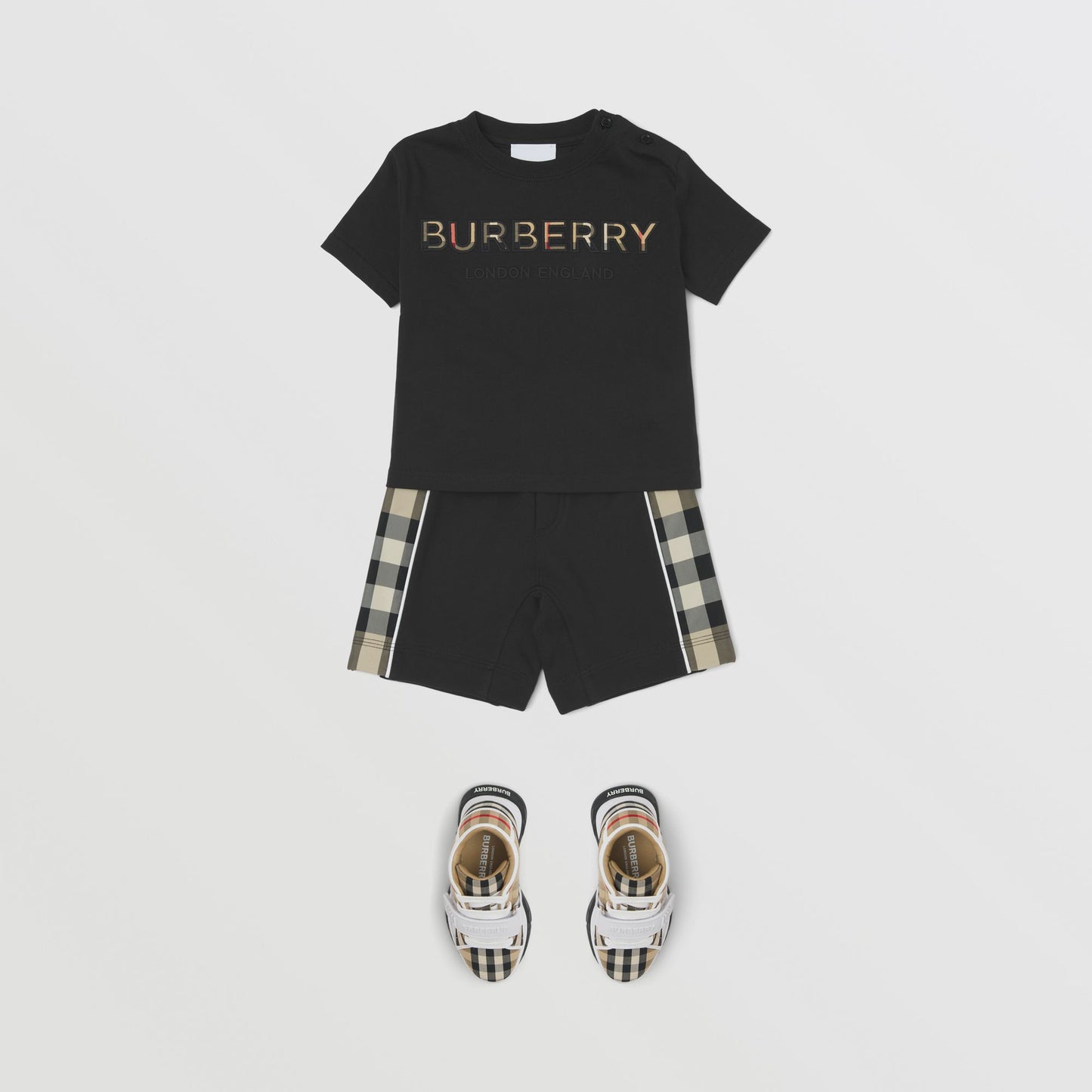 Burberry Baby Embroidered Logo Cotton T-shirt