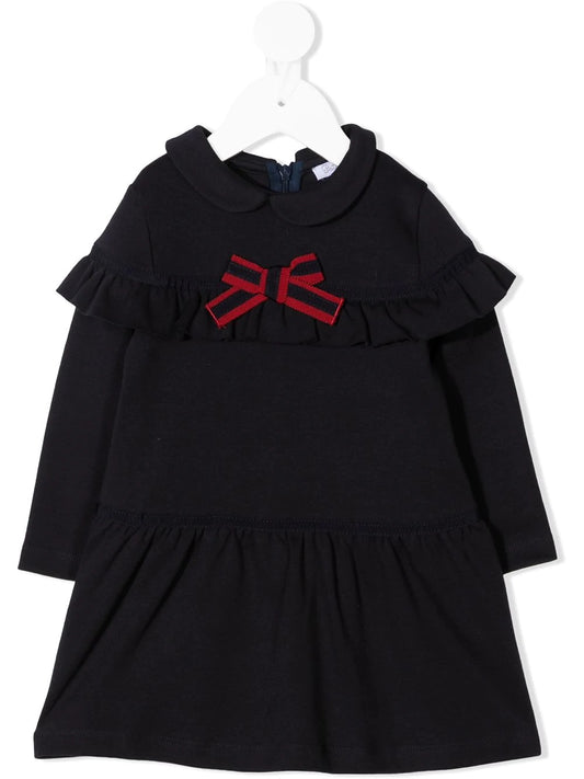 Patachou Navy Long Sleeve Dress