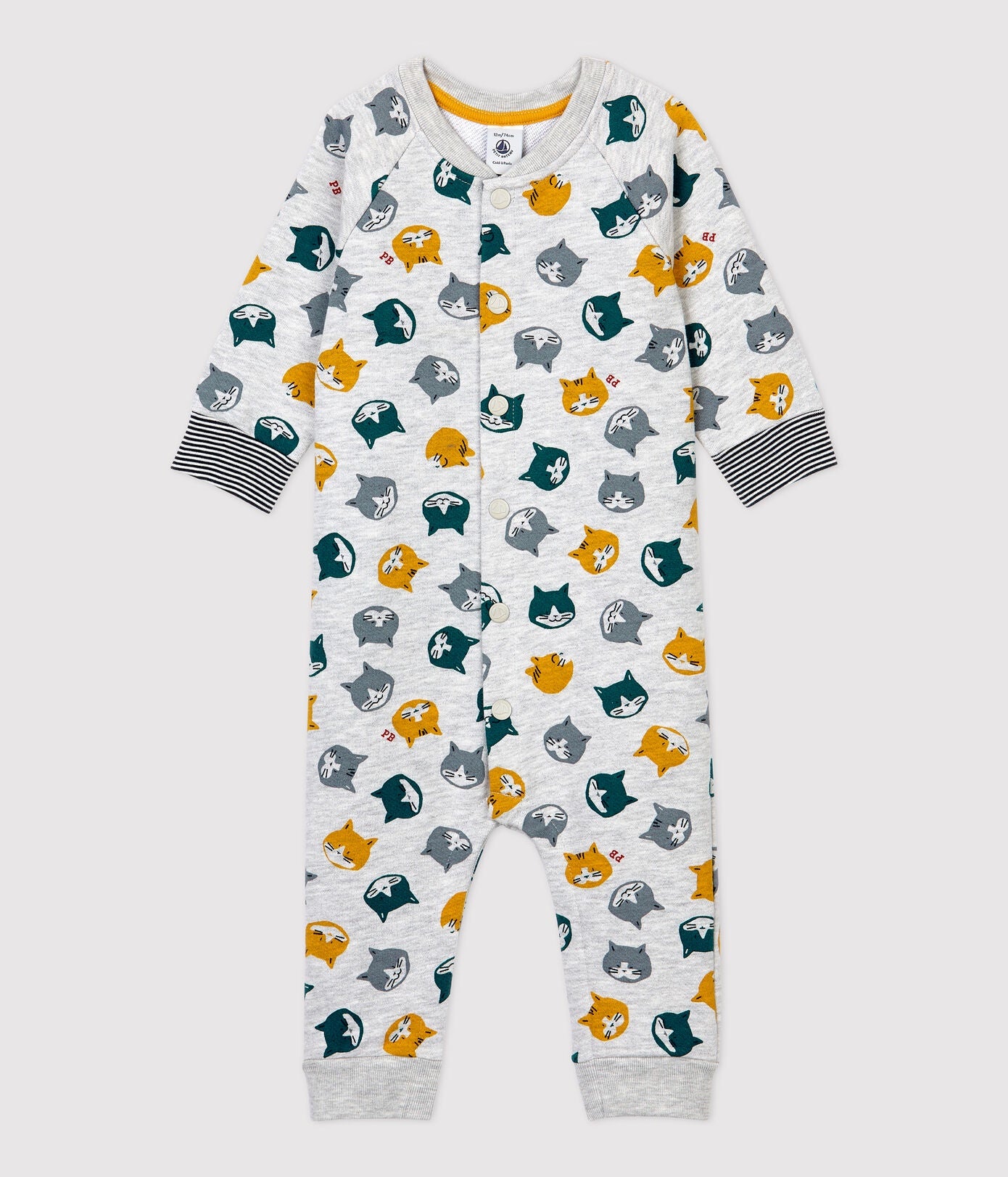 Petit Bateau Baby Fleece Jumpsuit