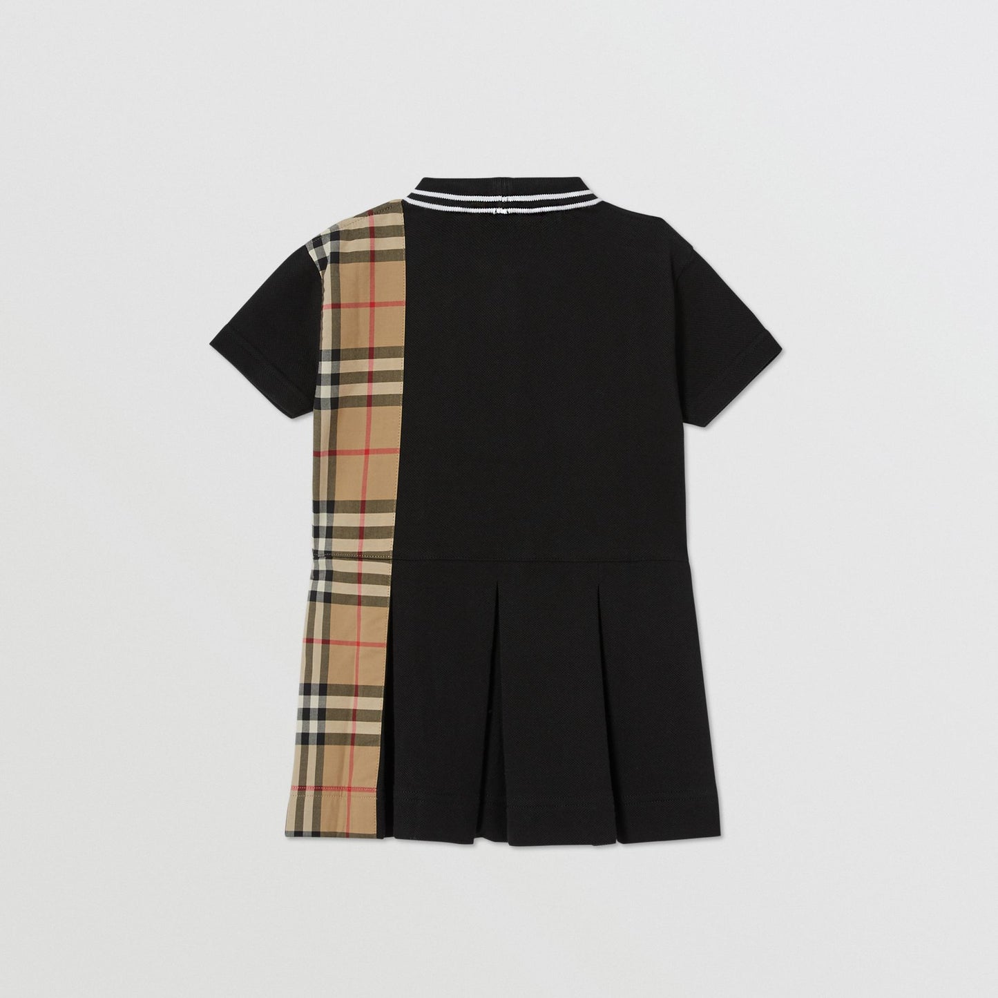 Vintage Baby Check Cotton Piqué Polo Shirt Dress