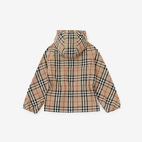 Burberry Vintage Check Cotton Hooded Jacket